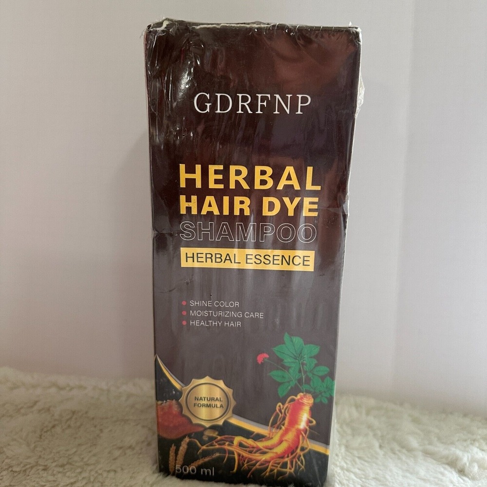Herbal Hair Dye Shampoo Herbal Essence 100% Grey Coverage - Herbal Ingredients